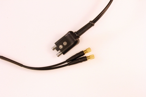 Twin cable 1,8m 1x GE-style / 2x Microdot eq.