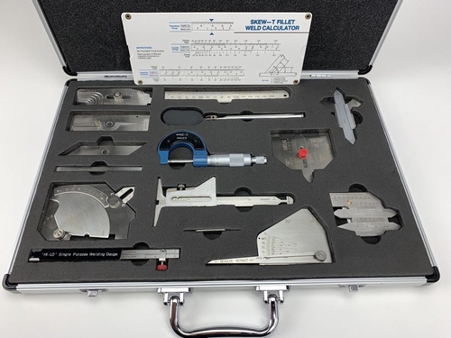 Weld inspection set in case large