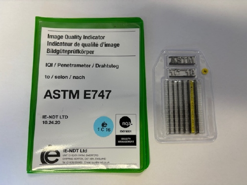 ASTM Wire Pene. 1C 16 Steel 50mm