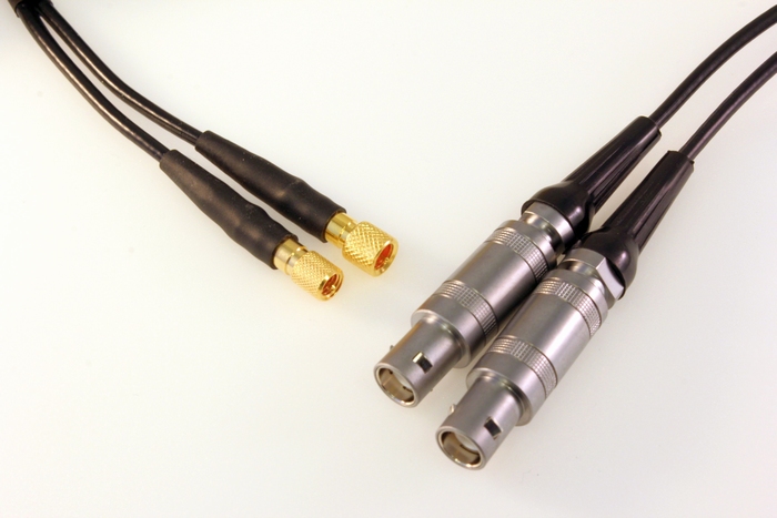 Cable Lemo 1 to Microdot L1-MD MPKM Ultrasonic NDT TOFD GE transducer instrument 